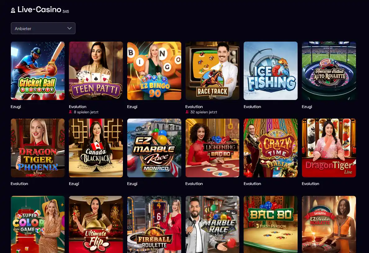 YBets Live Casino – echte Dealer in Echtzeit